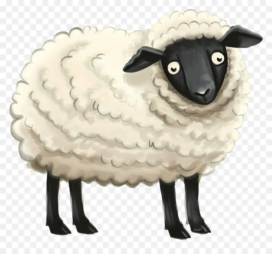 овцы，белый PNG
