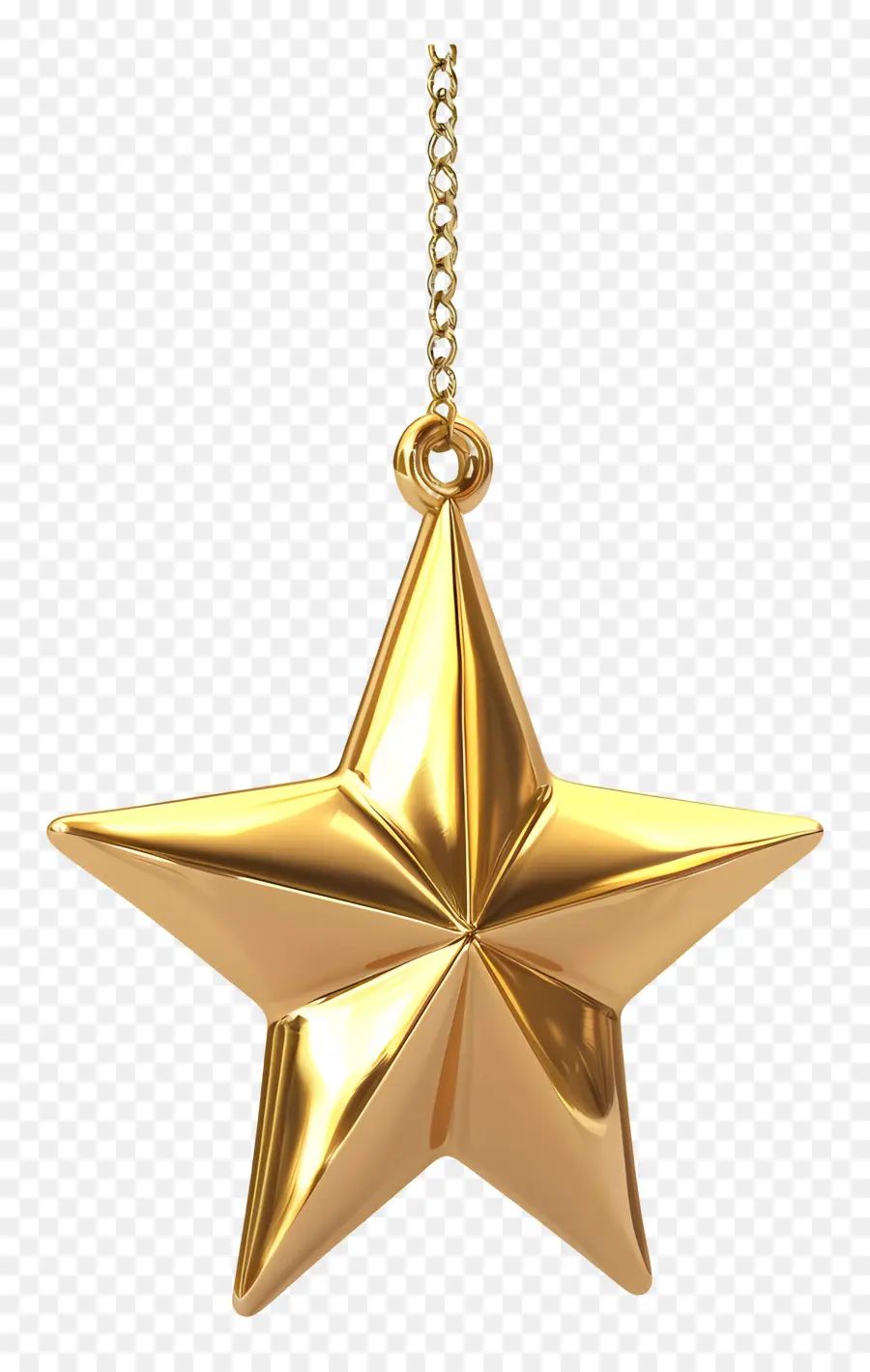 Золотая Звезда，Висящее украшение PNG