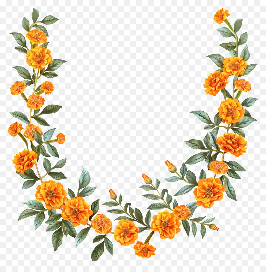 Колигажный цветок Торан，цветочный венок PNG