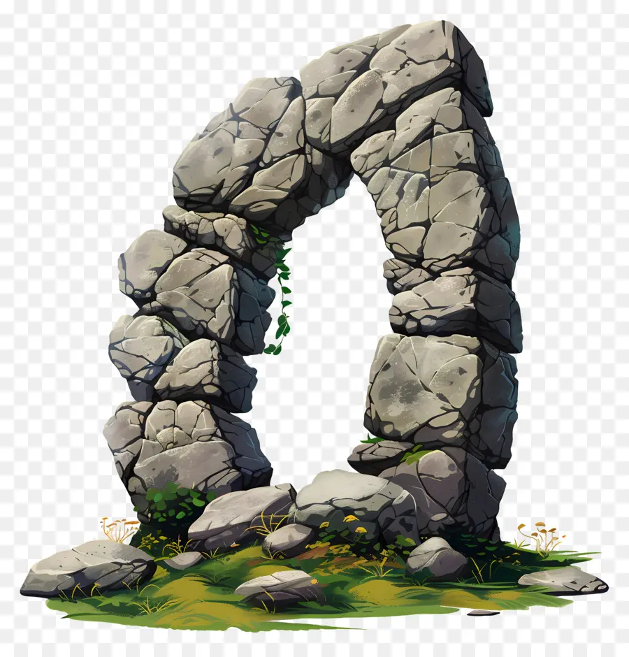 количество 0，Каменная арка PNG