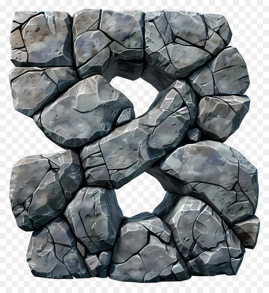 число 8，каменистая поверхность PNG