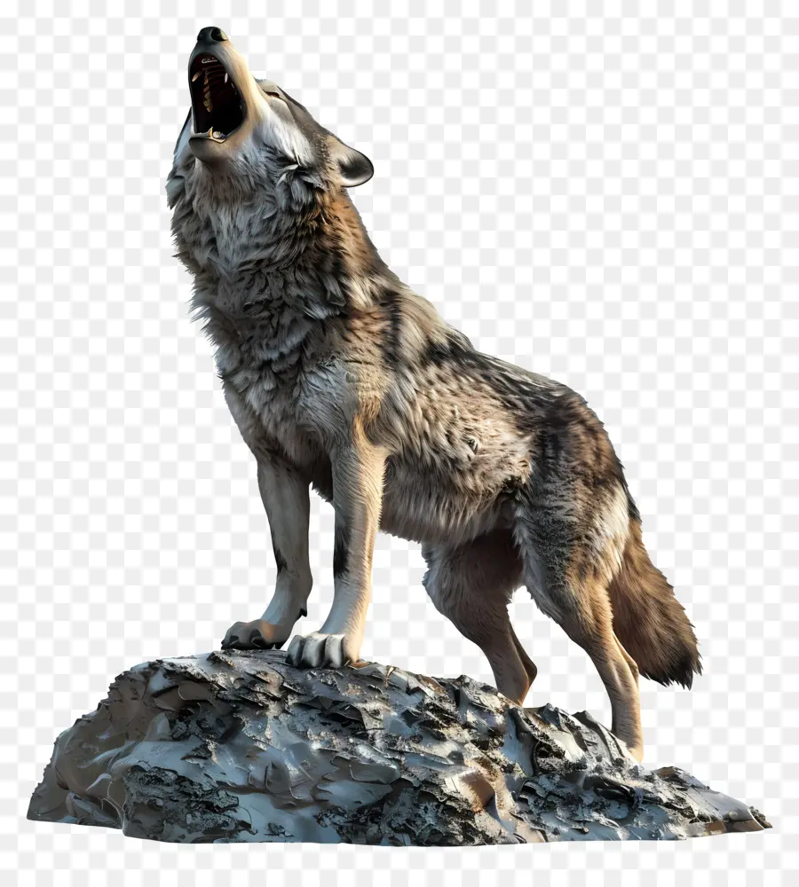 вой волка，волк PNG