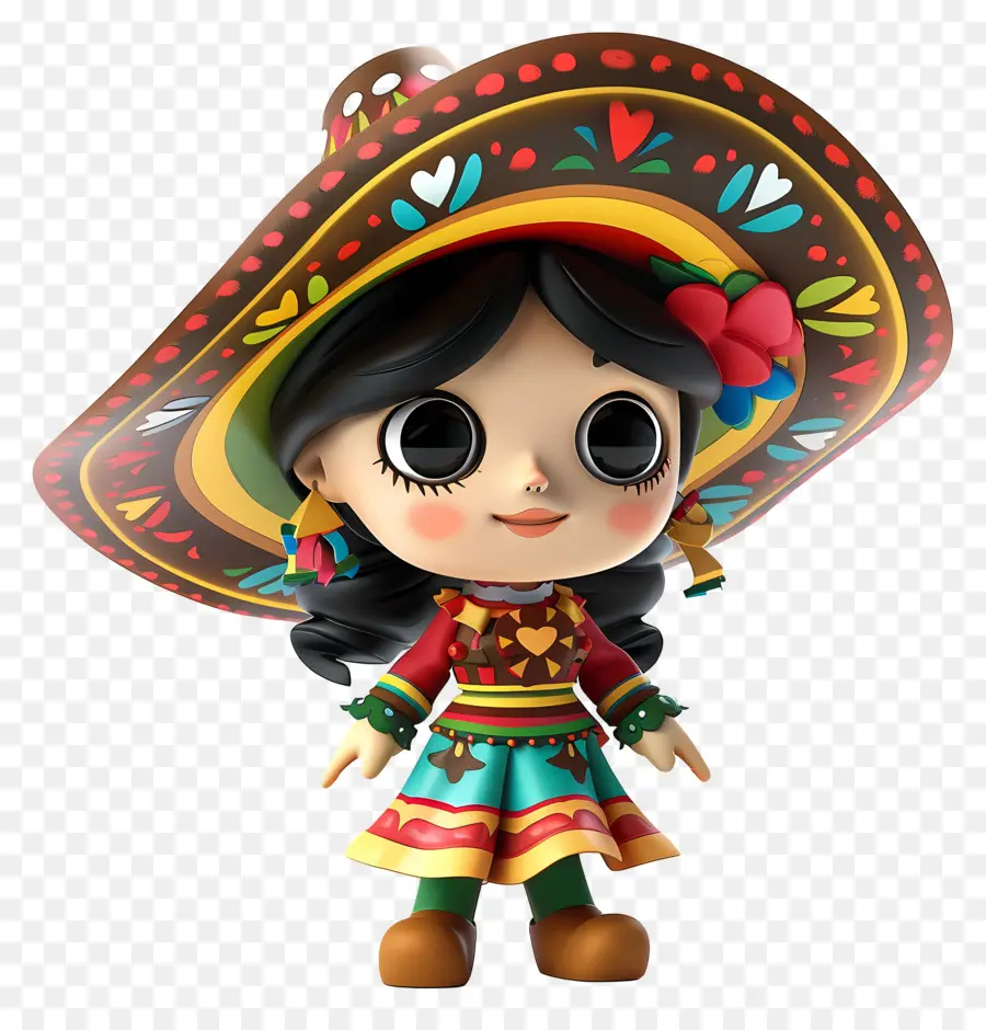 Феста Жунина，мексиканская кукла PNG