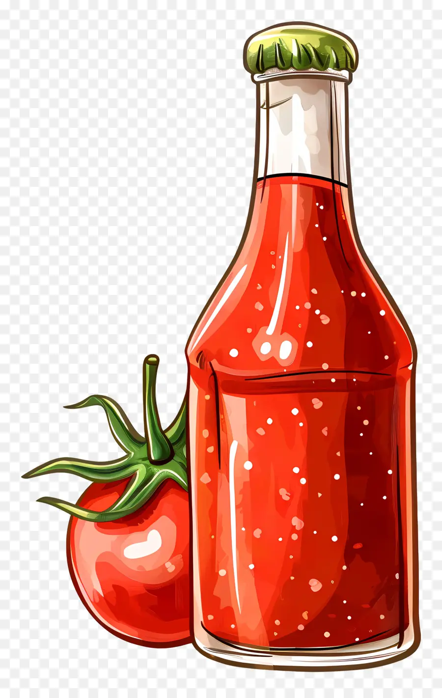 бутылка томатный соус，красный соус PNG
