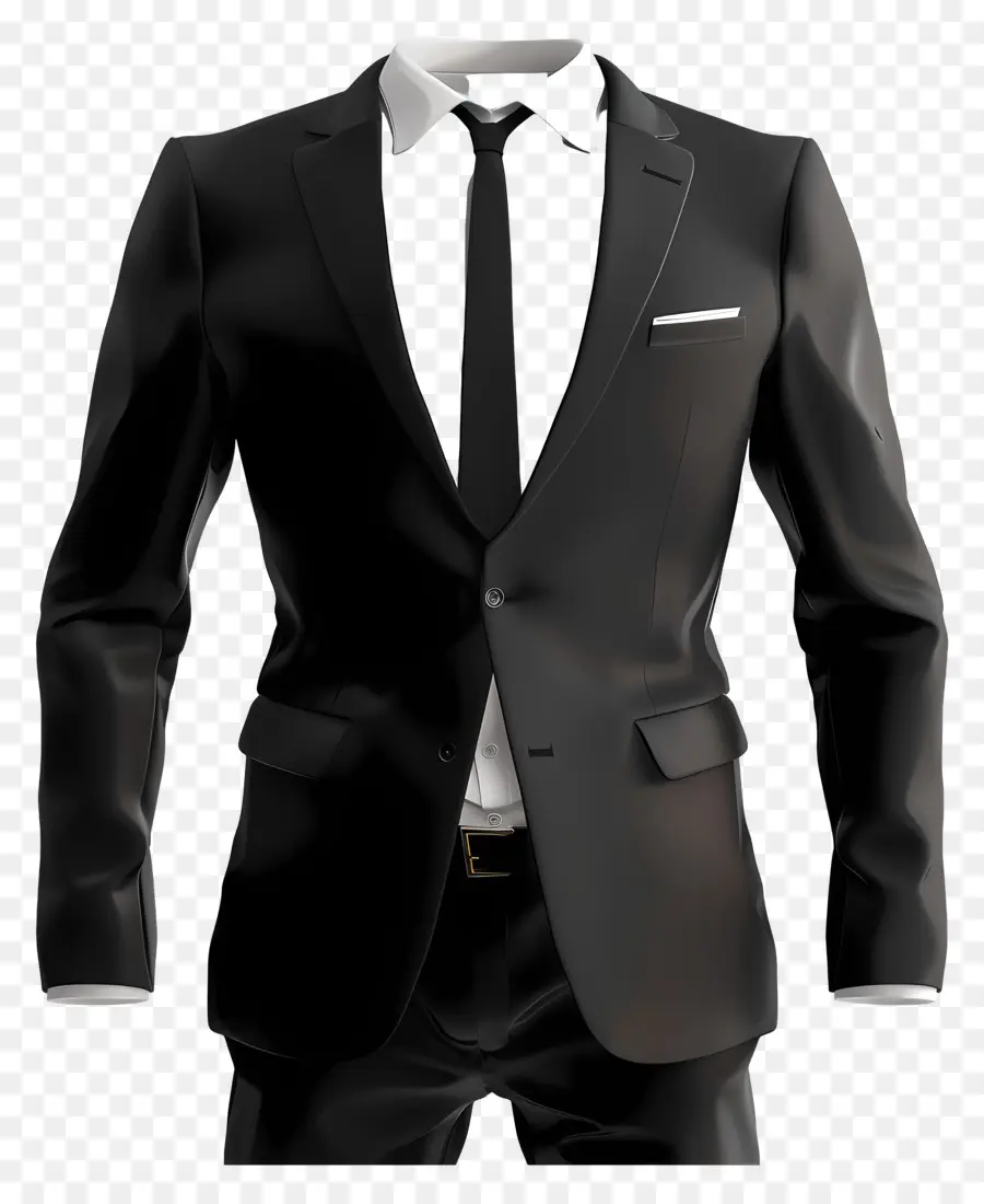 черный костюм，деловой костюм PNG