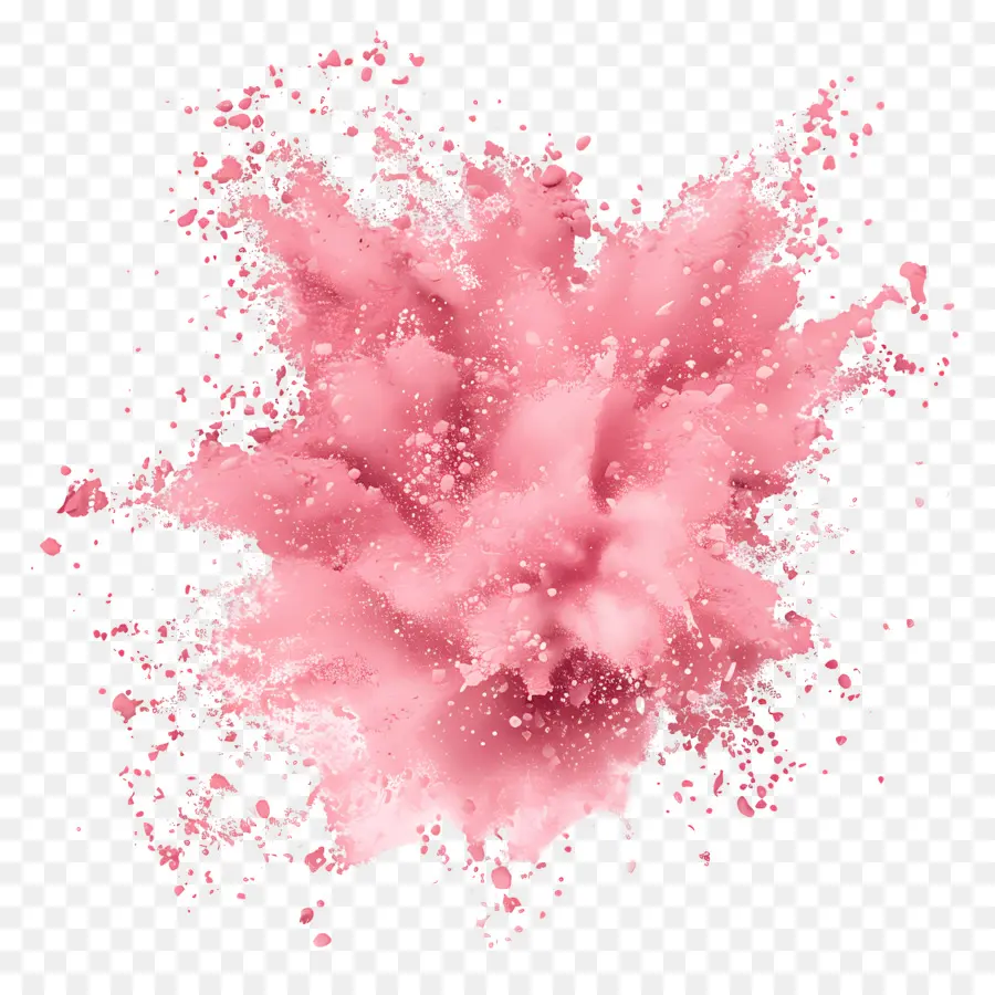 порошок всплеск，розовый взрыв PNG