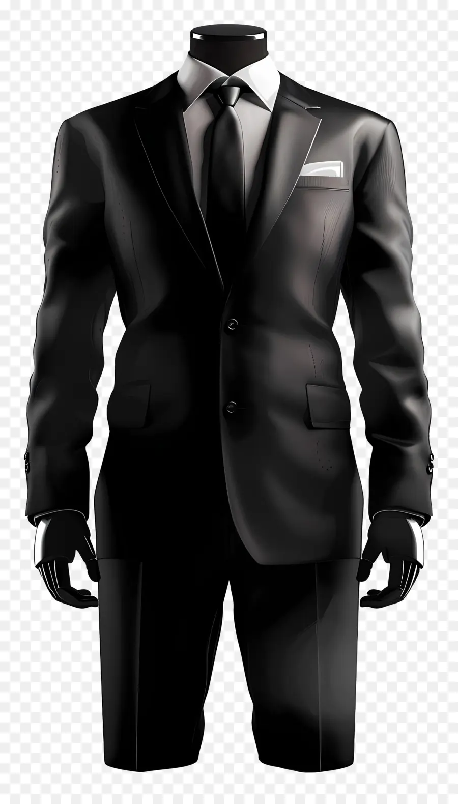 черный костюм，Мужская формальная одежда PNG