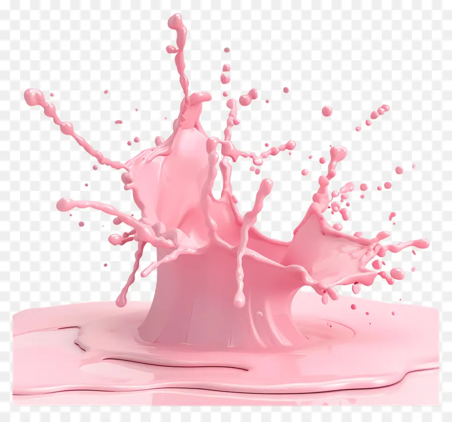 порошок всплеск，розовая жидкость PNG