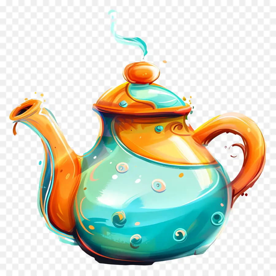 Чайничек，керамический чайник PNG