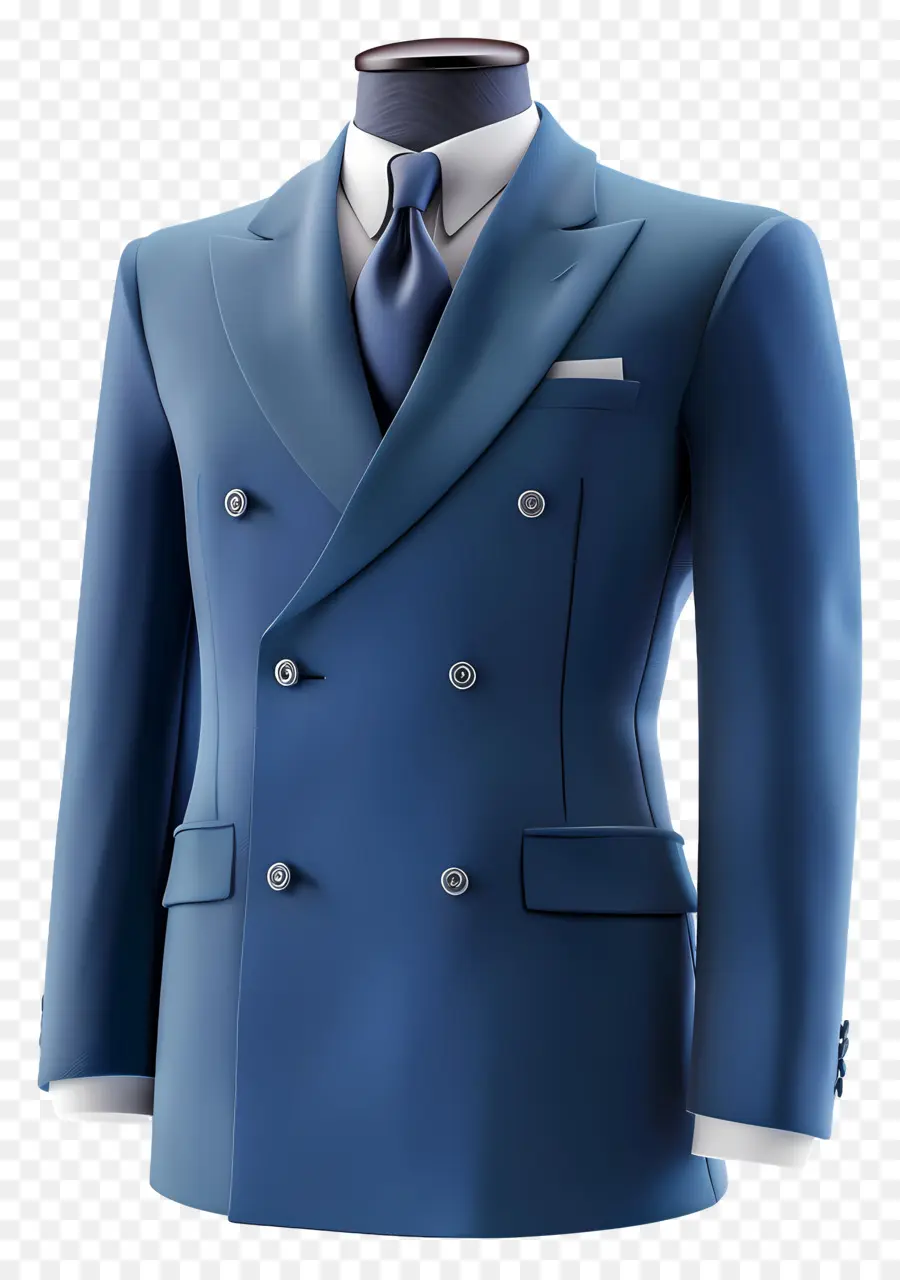синий костюм，мужская мода PNG