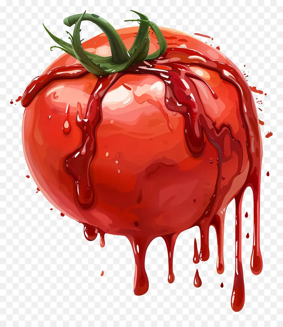капает томатный соус，Абстрактное искусство PNG