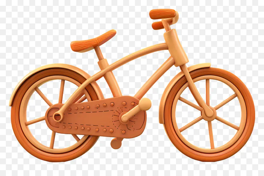 Всемирный день велосипеда，деревянный велосипед PNG