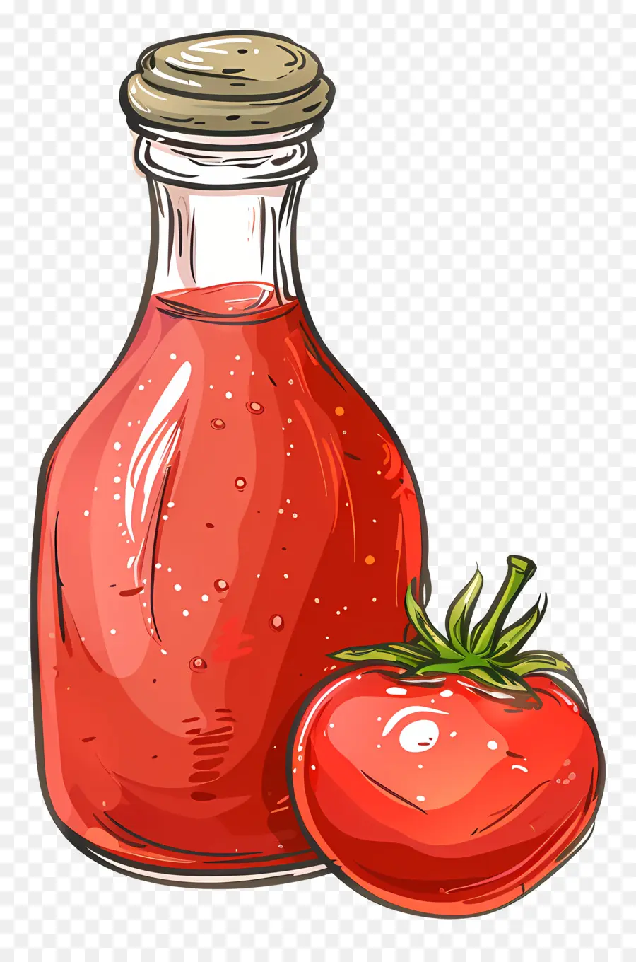 Кетчуп томатный соус，Томатный сок PNG