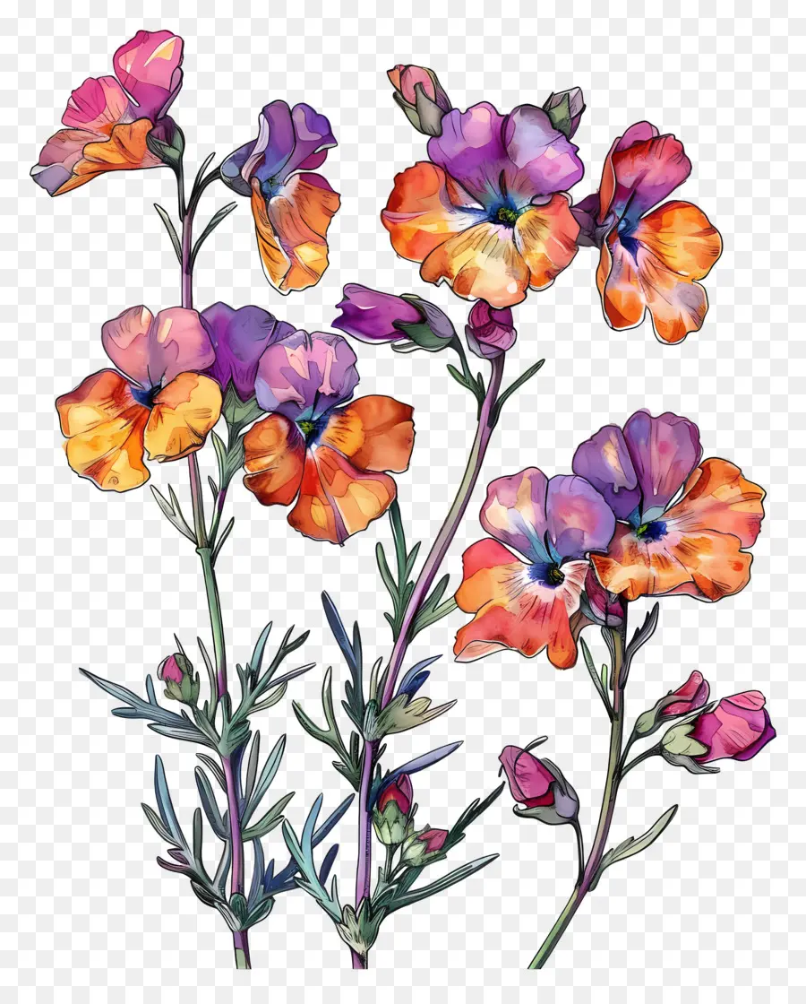 Цветок Немезии，фиолетовые цветы PNG