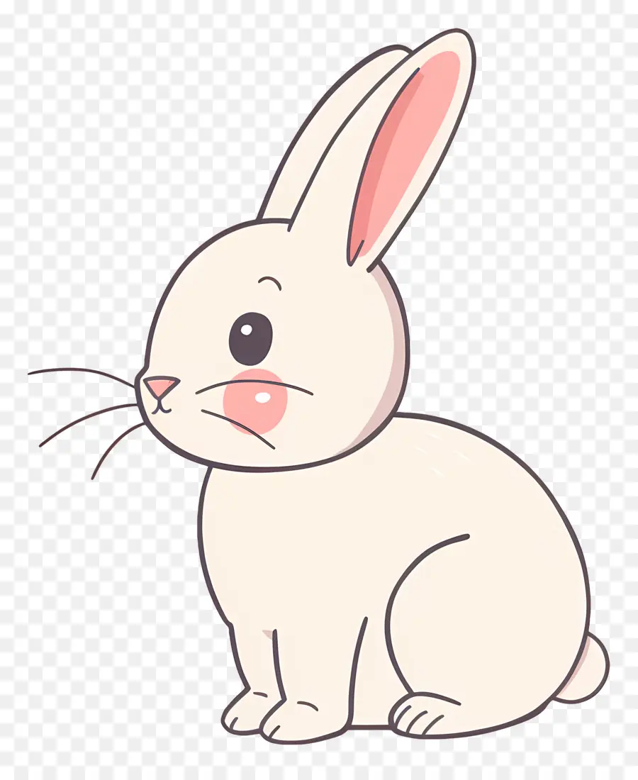 мультипликационный кролик，Белый Кролик PNG