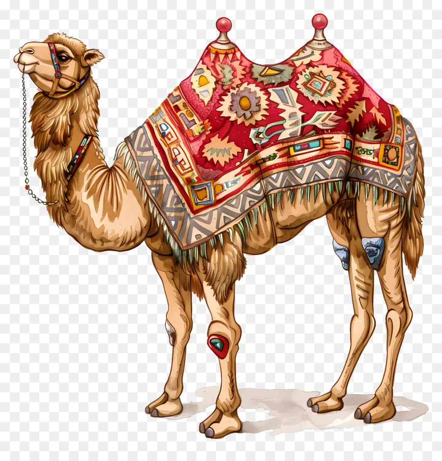 Верблюд，декоративное одеяло PNG