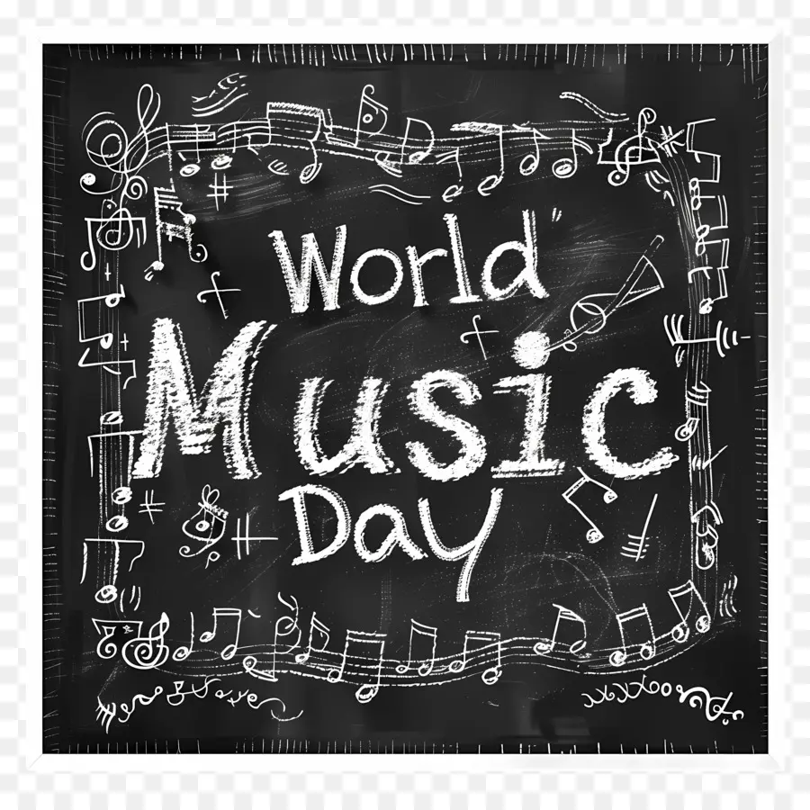 Всемирный день музыки，доска PNG