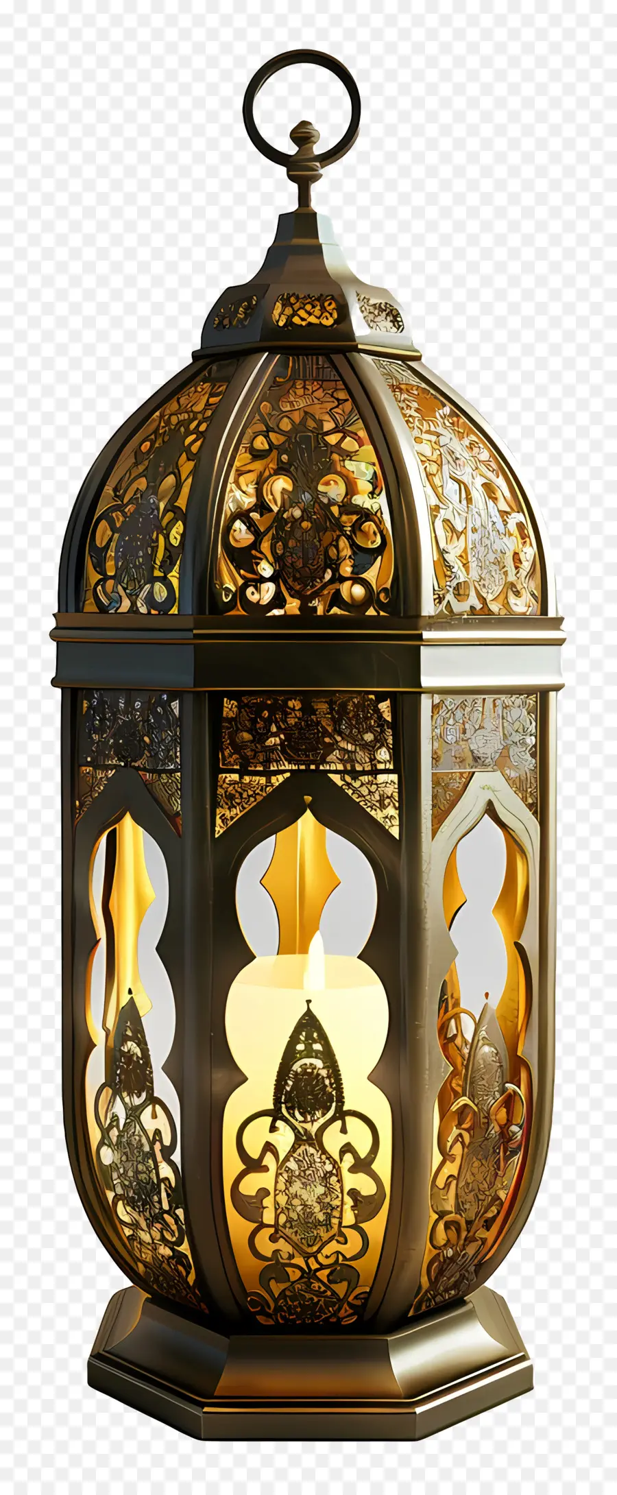 Рамадан Фонарь，богато украшенная лампа PNG