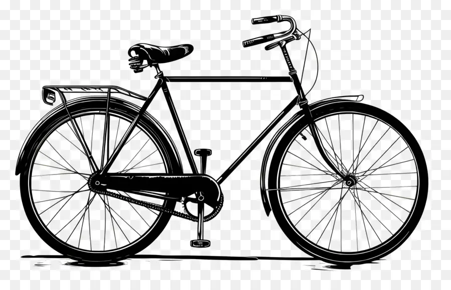 Всемирный день велосипеда，Черный велосипед PNG