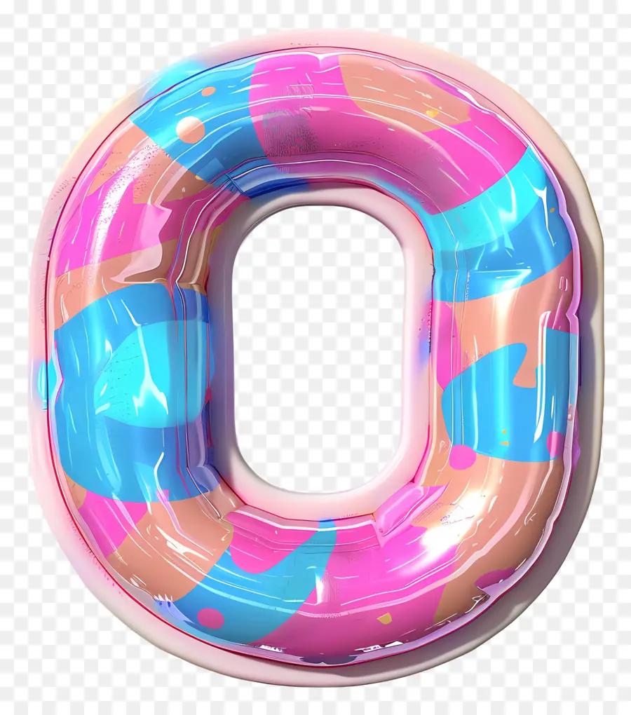 буква O，надувное плавание PNG