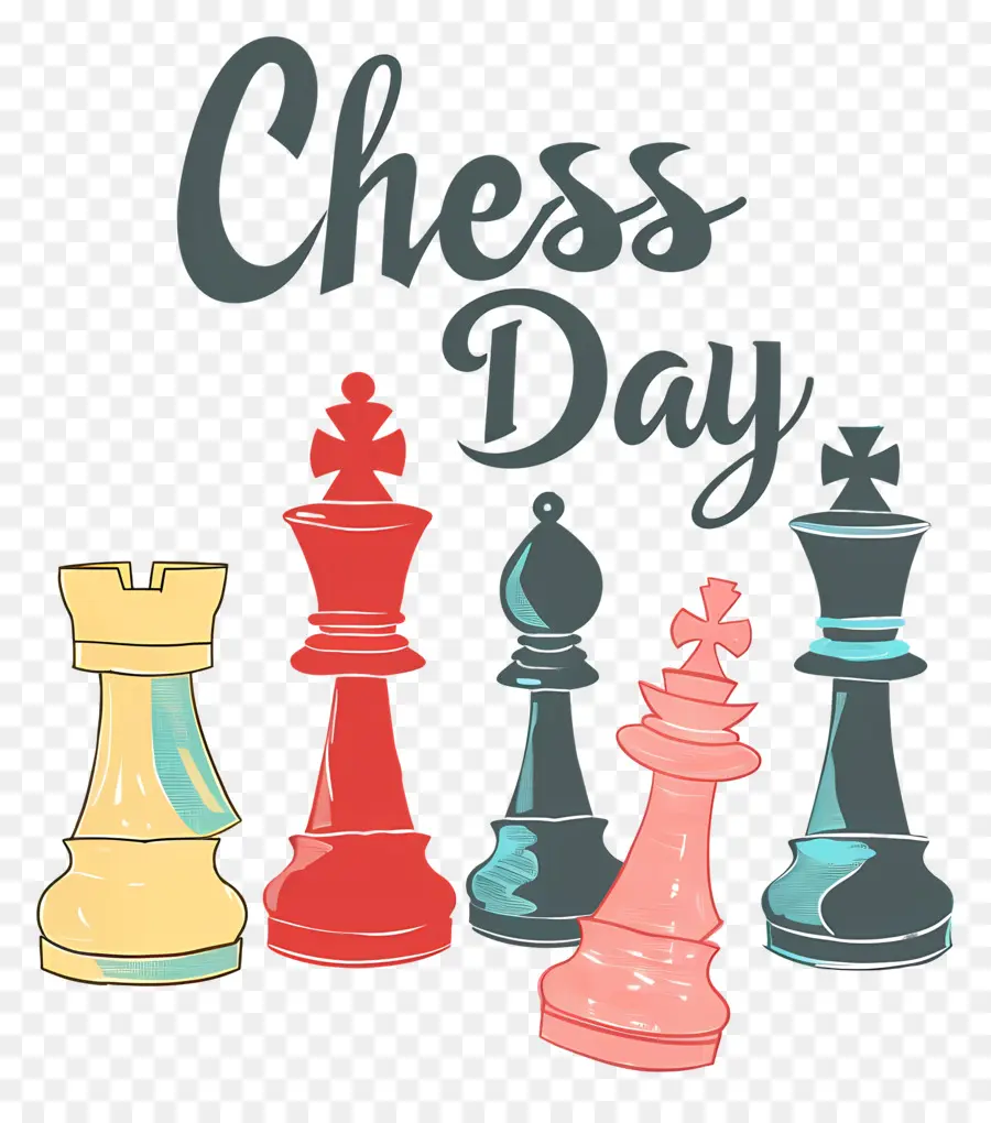 Мировой День шахматов，шахматные фигуры PNG