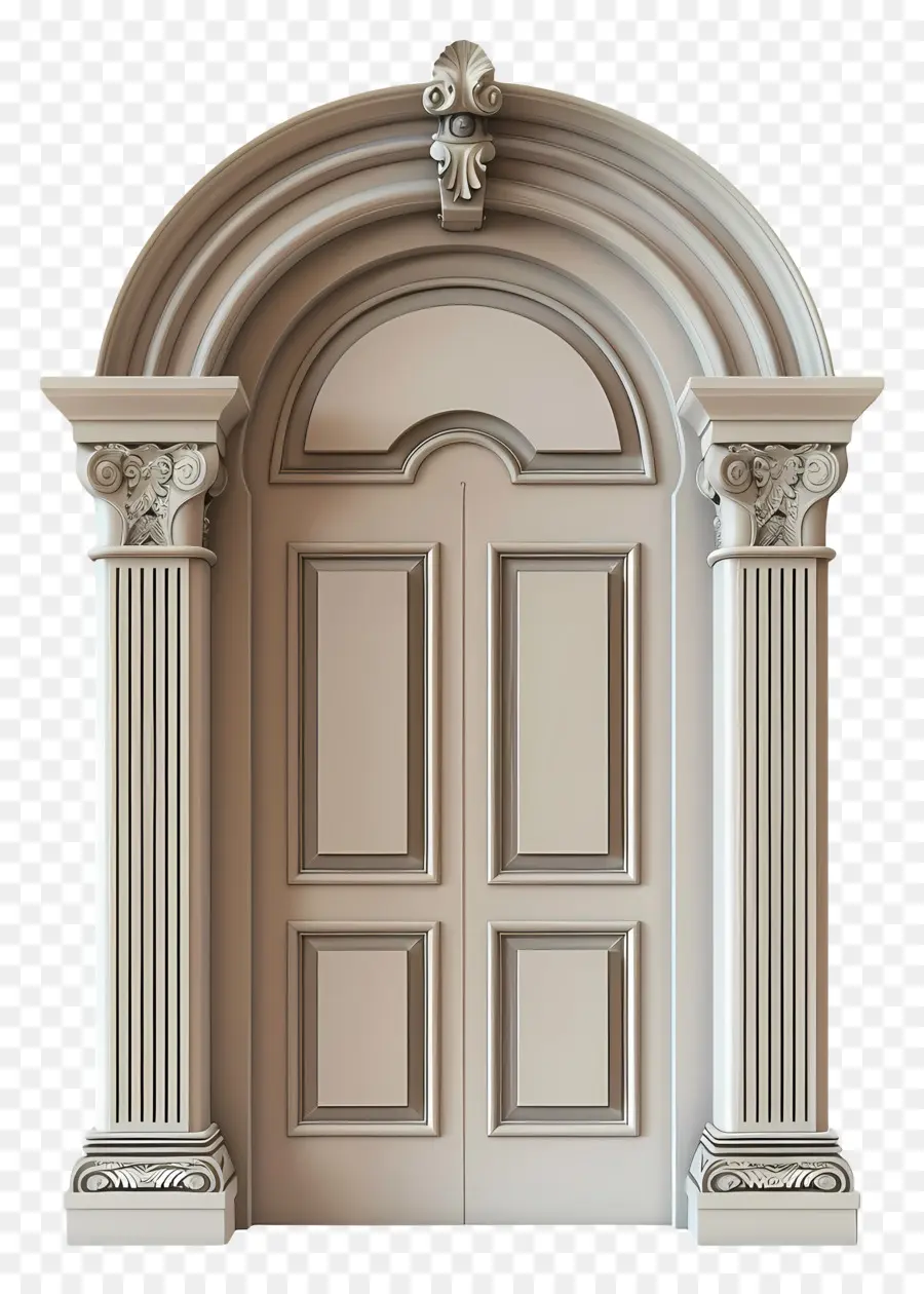 рама арки двери，белая мраморная дверь PNG