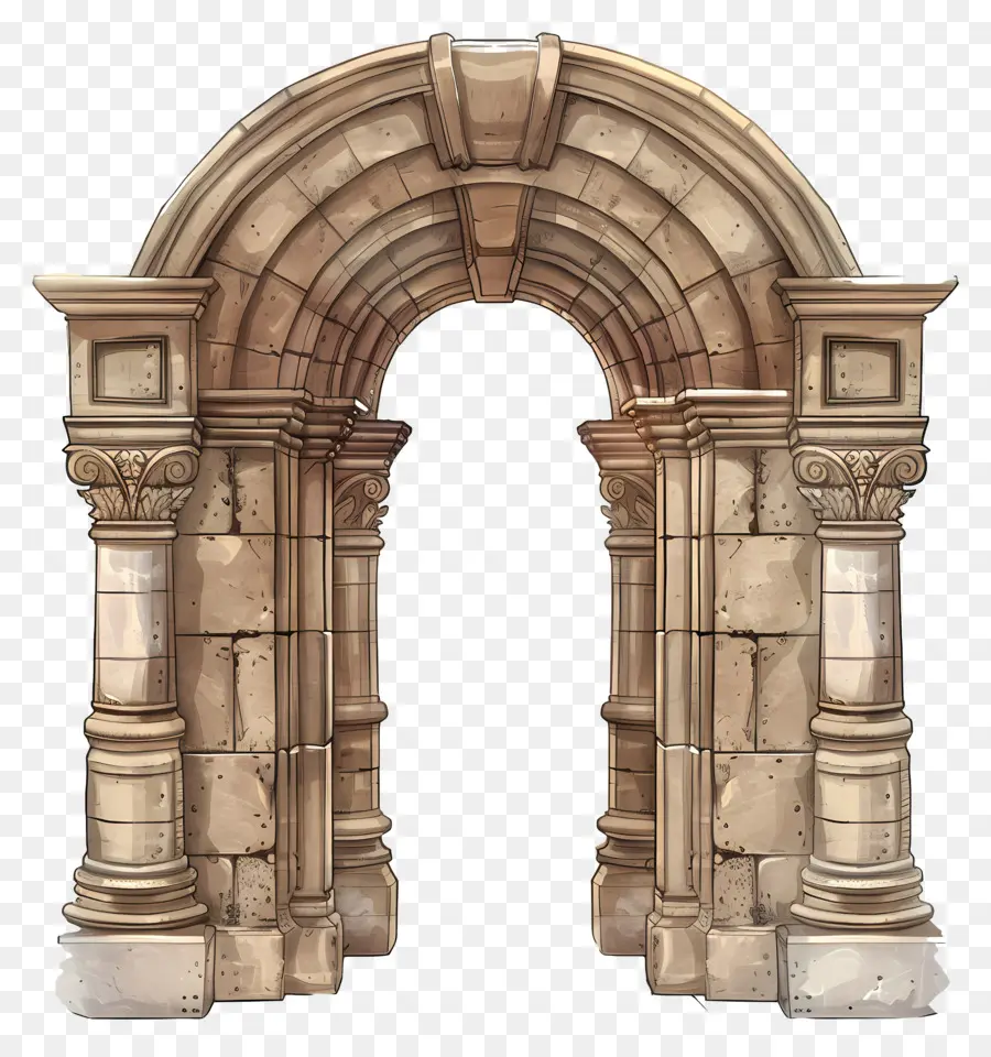 рама арки двери，Каменная арка PNG