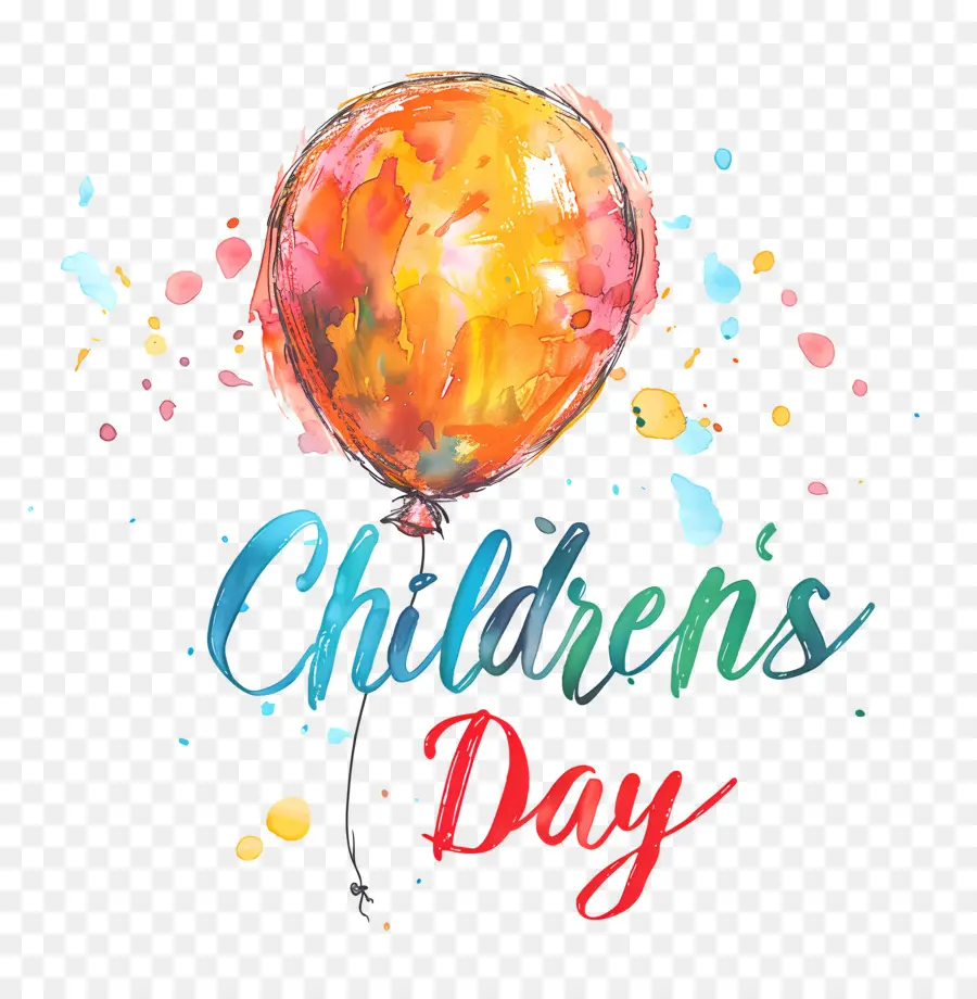 Childrens Day，акварельная живопись PNG