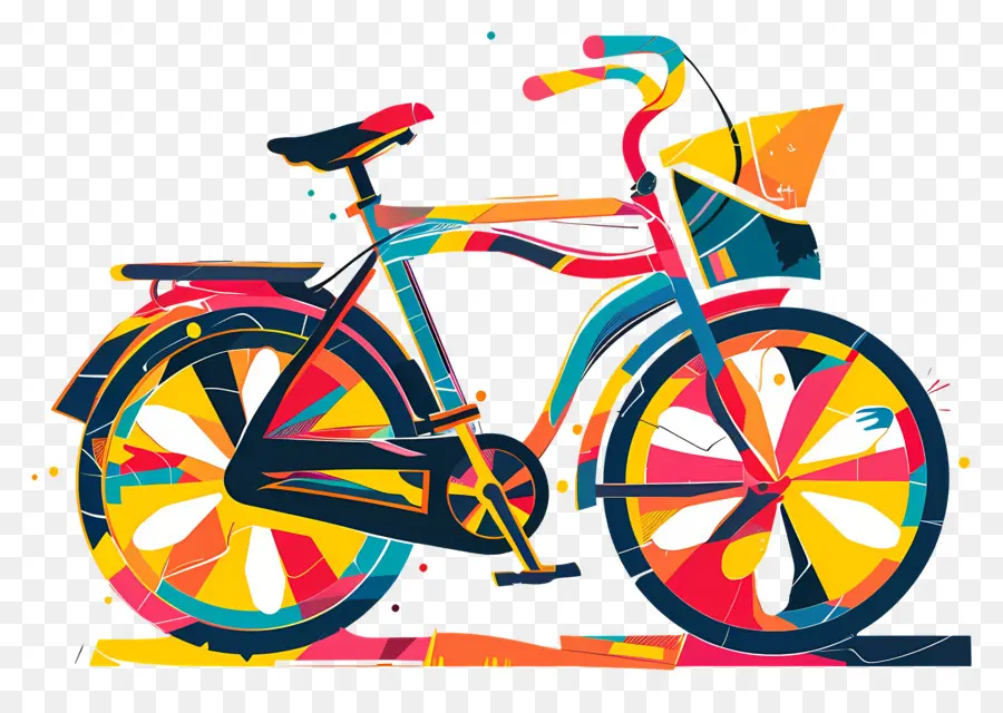 Всемирный день велосипеда，граффити PNG