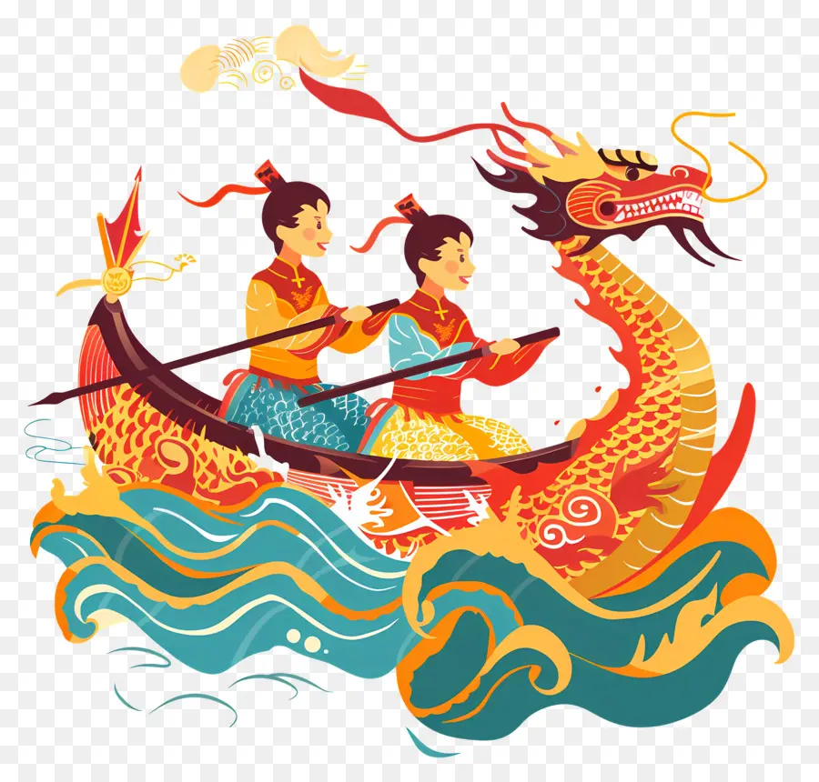 Фестиваль Лодок Драконов，Традиционная китайская лодка PNG
