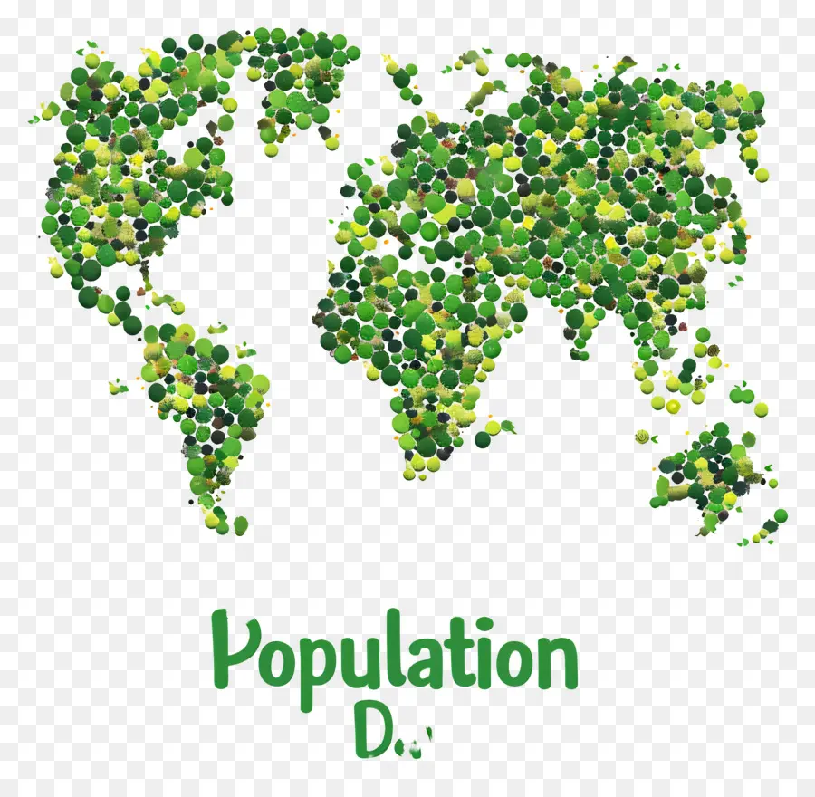 Всемирный день народонаселения，Карта мира PNG