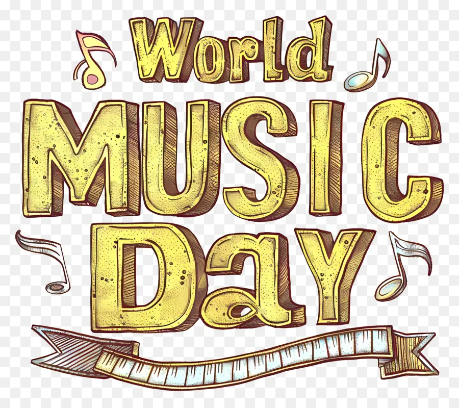 Всемирный день музыки，Винтаж PNG