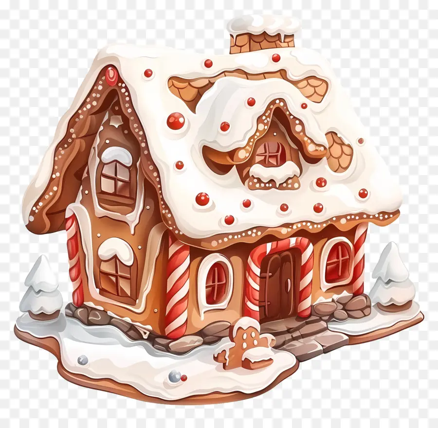 Пряничный домик，Christmas Decorations PNG