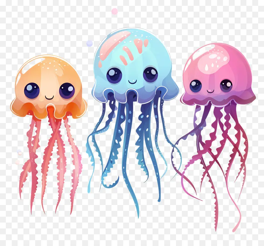 медузы，симпатичные медузы PNG