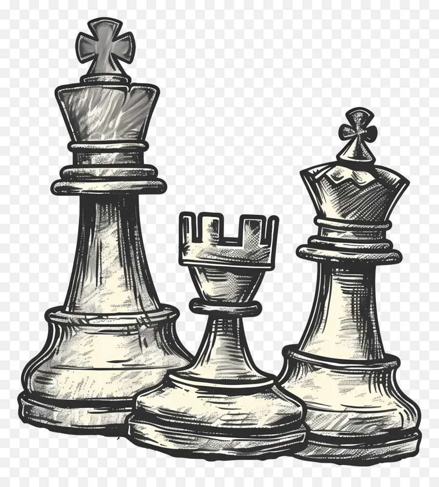 Мировой День шахматов，шахматные фигуры PNG