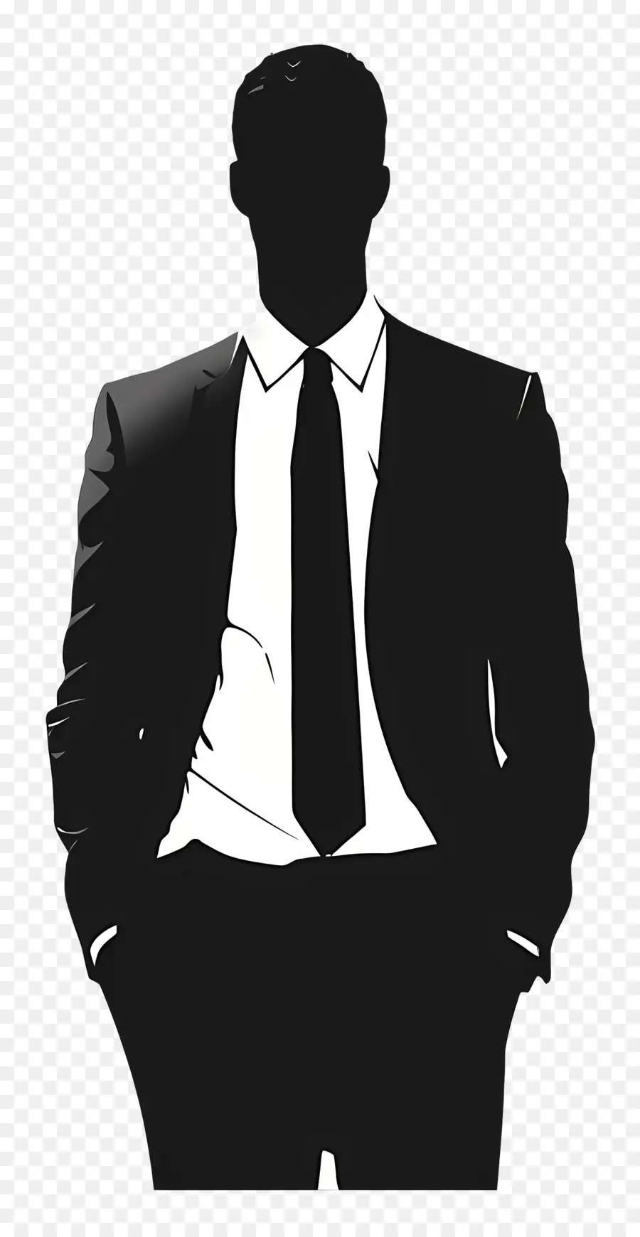 формальной одежды，Человек в черном костюме PNG