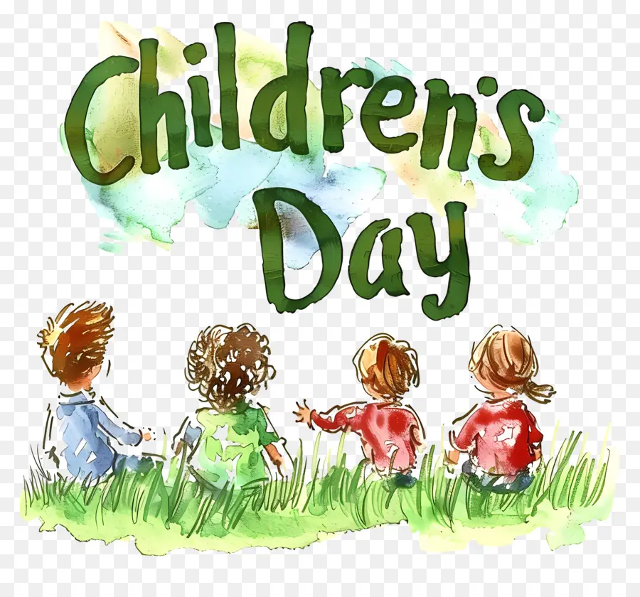 Childrens Day，черный и белый PNG