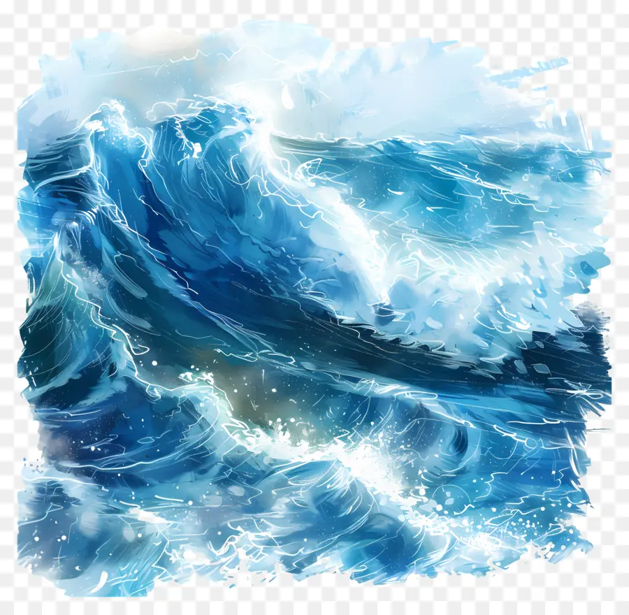 Волны Океана，океанская волна PNG