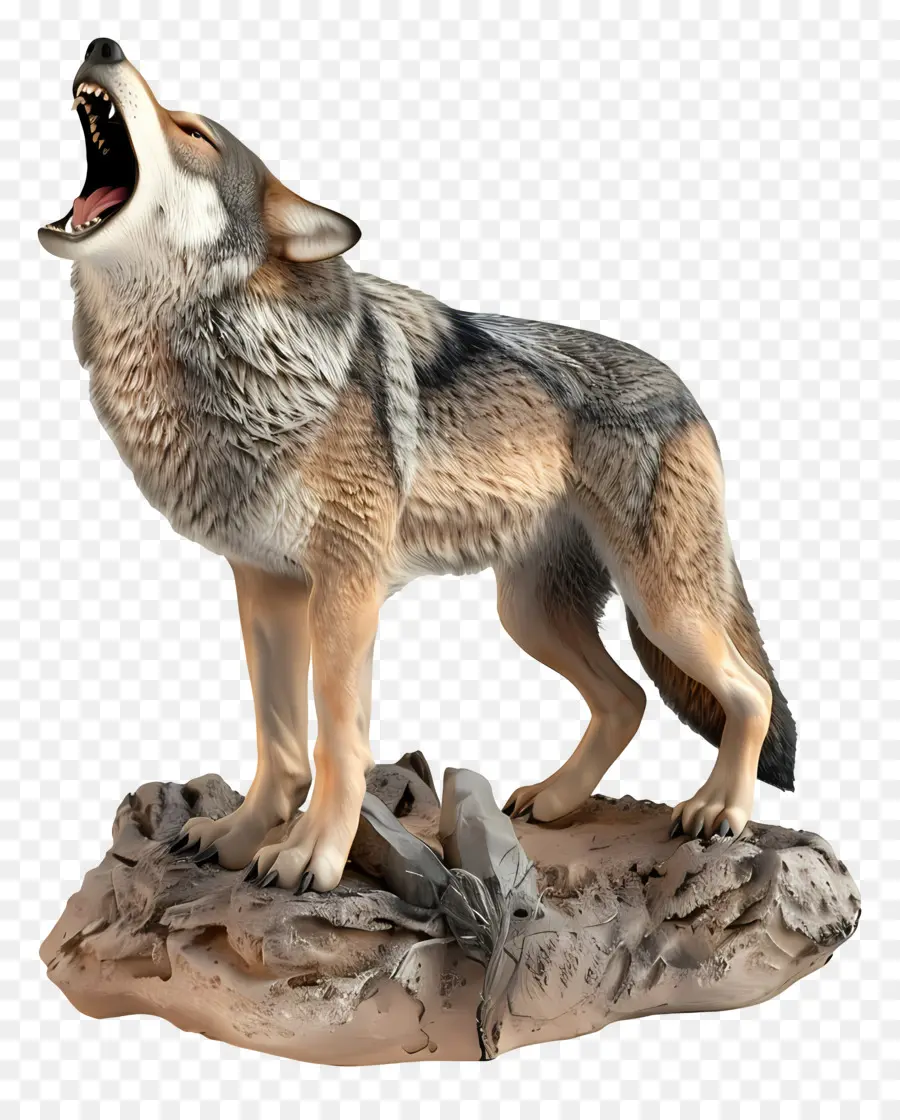 вой волка，Grey Wolf PNG