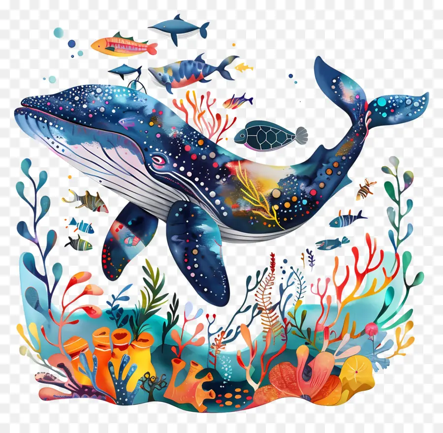 Всемирный день океанов，Синий Кит PNG