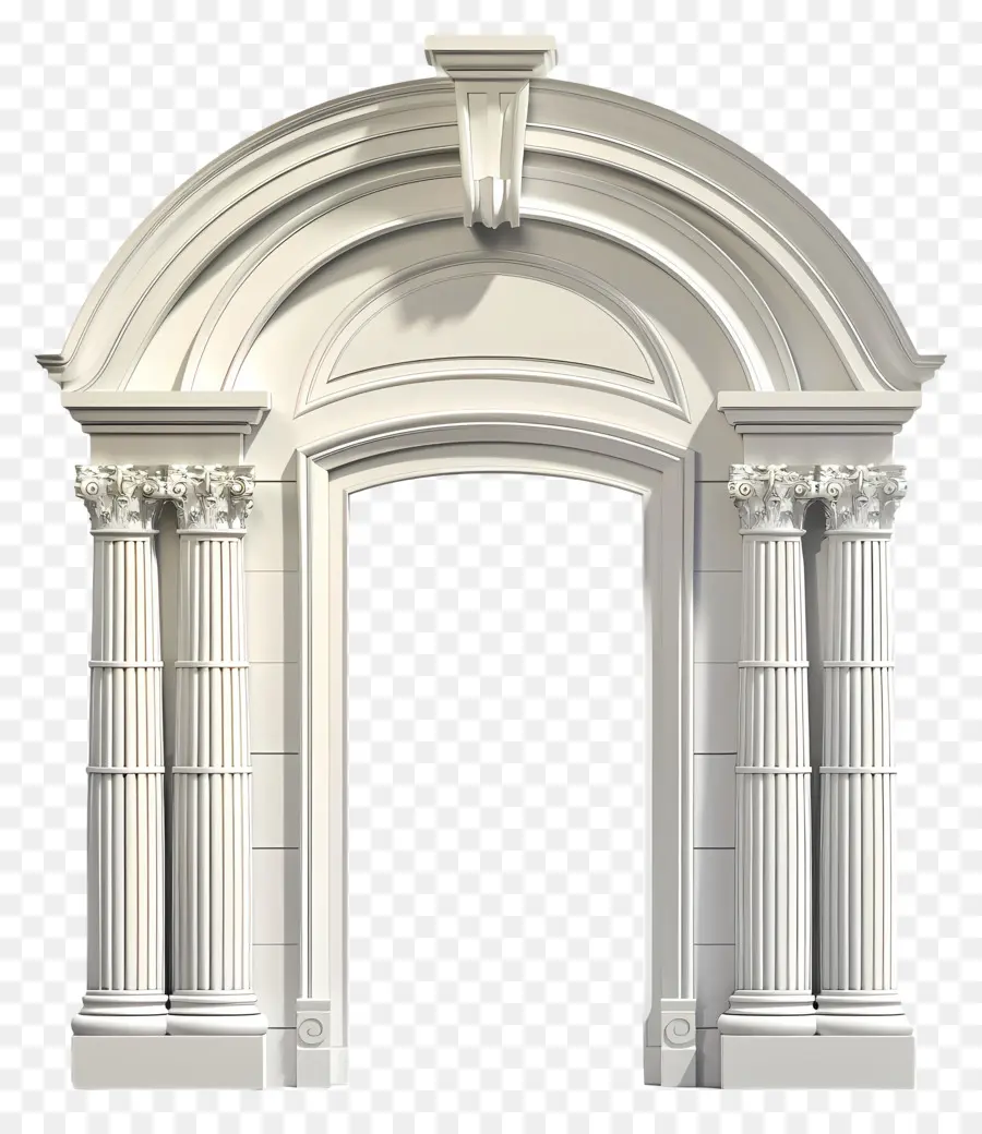рама арки двери，Белый мраморный арка PNG