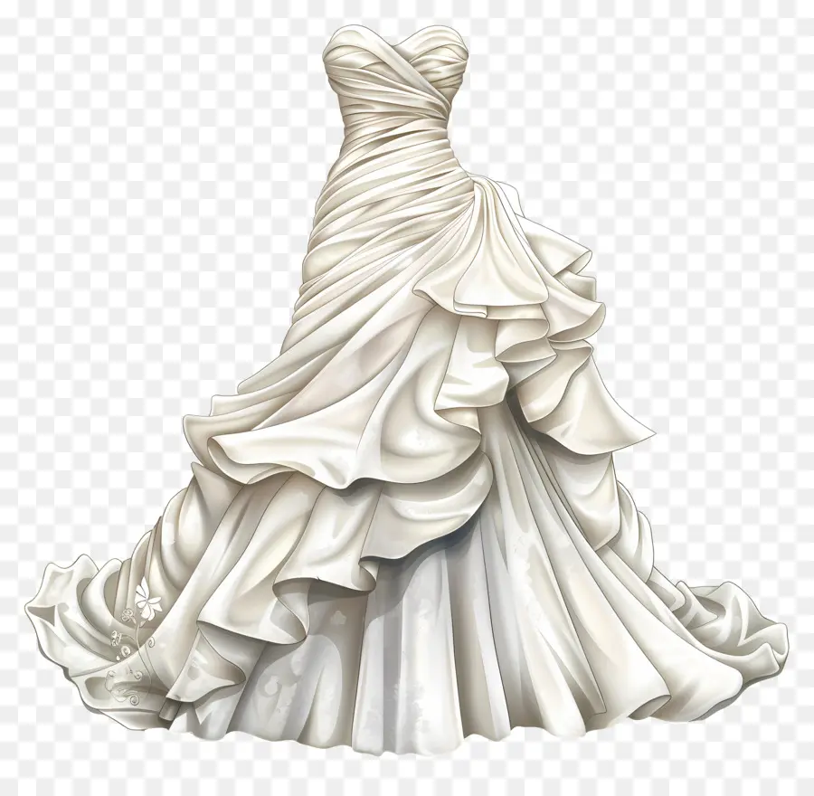 белое свадебное платье，свадебное платье PNG