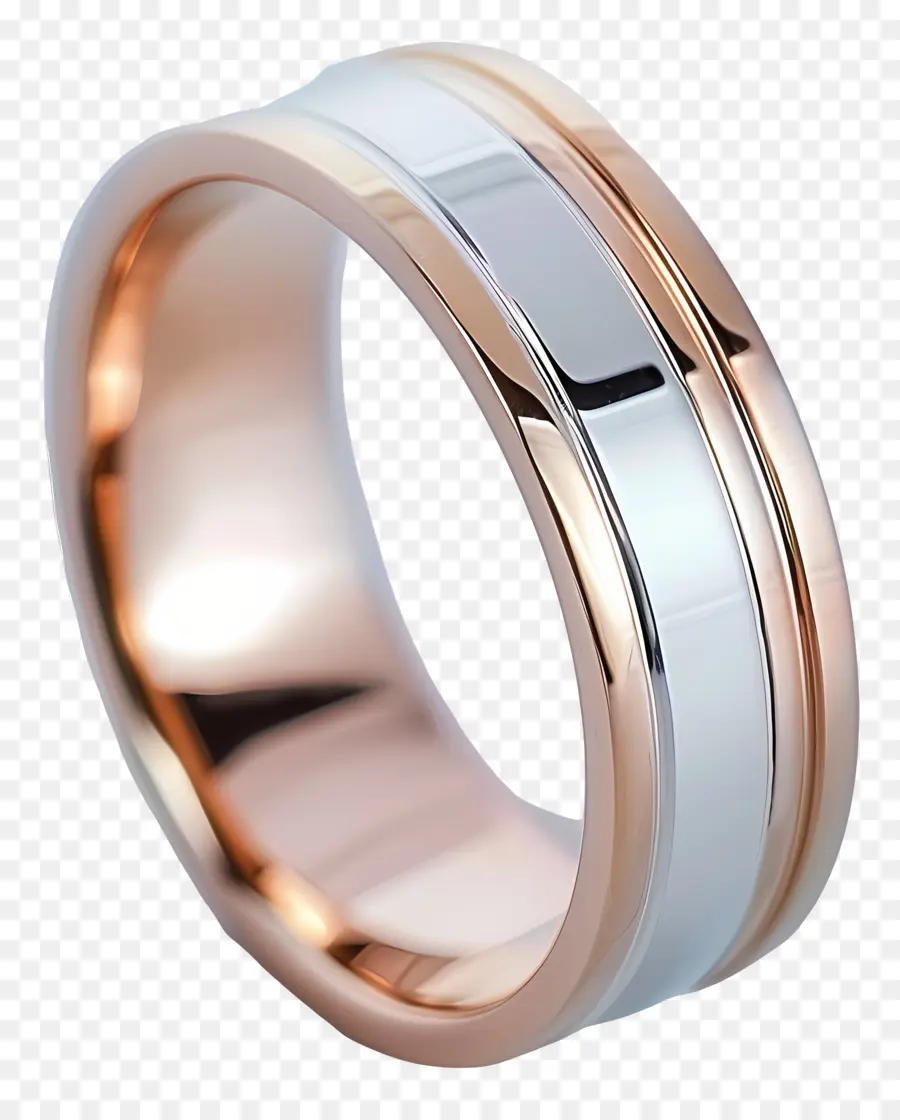Обручальное кольцо，розовое золото PNG