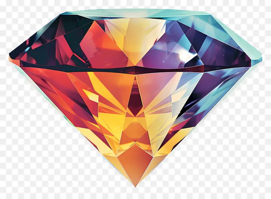 Алмаз，разноцветный бриллиант PNG