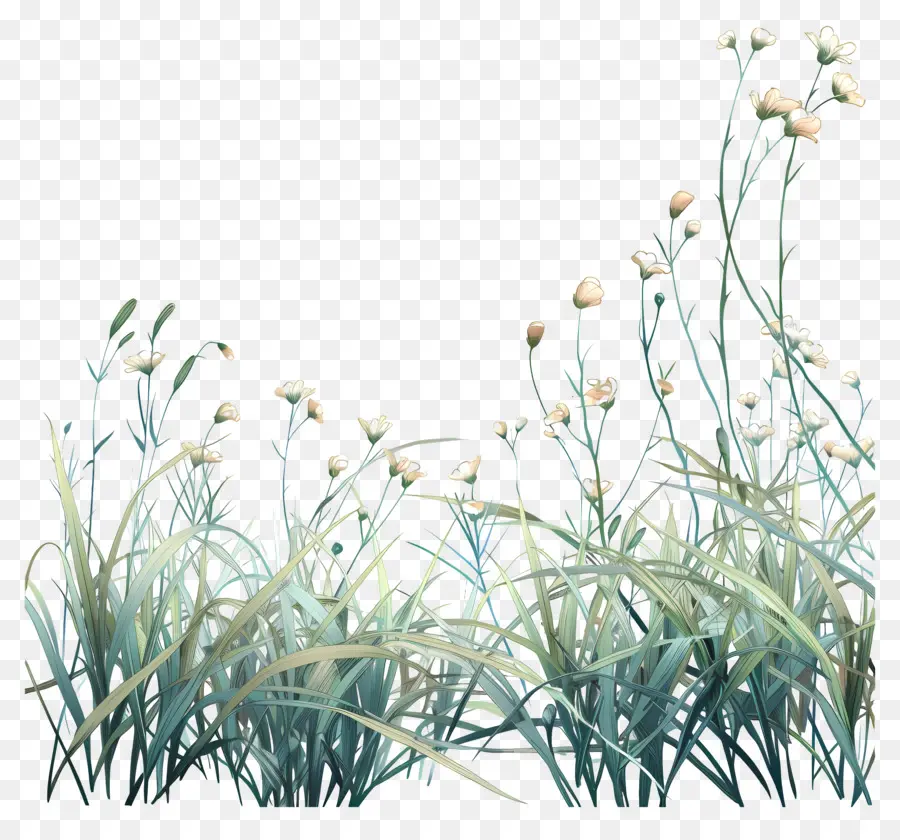 Цветочная трава，высокая трава PNG