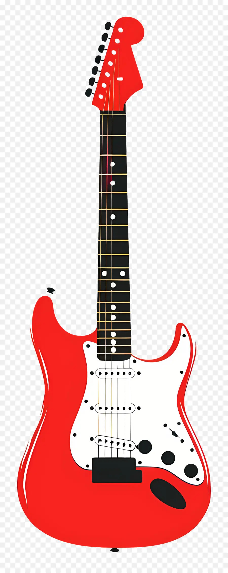 Электрическая гитара，Красная электрогитара PNG