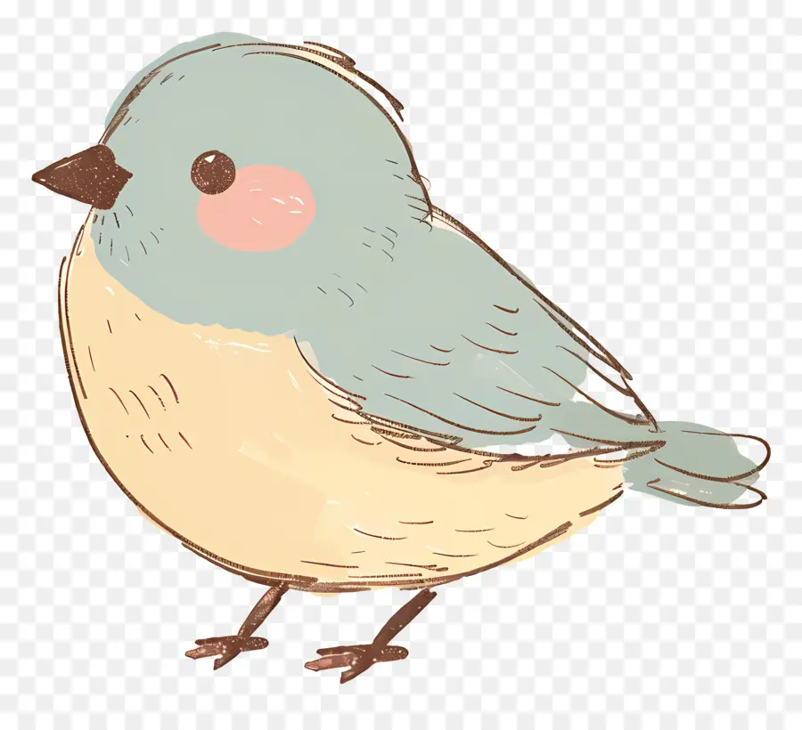 мультфильм птица，Синяя птица PNG