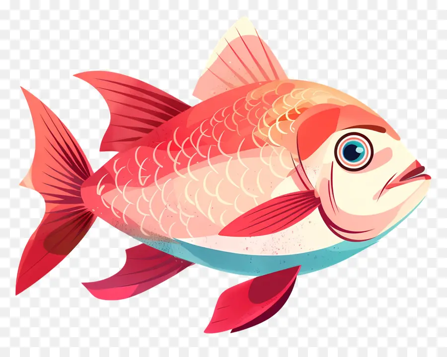 Рыбы，красная рыба PNG