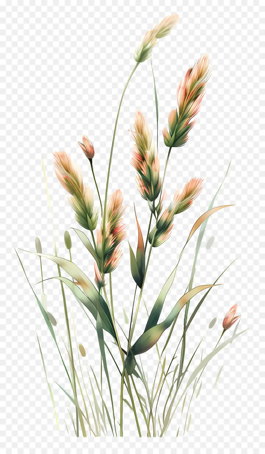 Цветочная трава，полевые цветы PNG