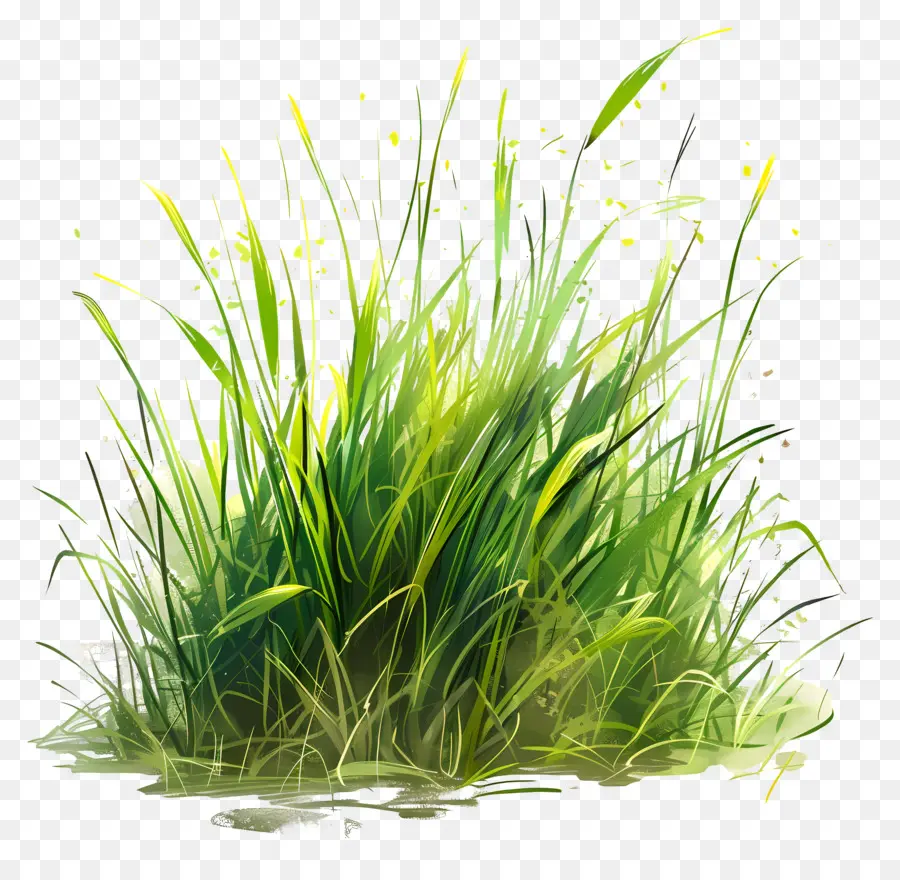 зеленая трава，влажная трава PNG